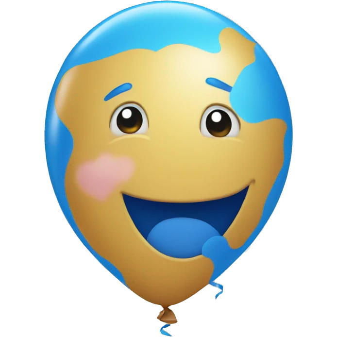 Blue balloons emoji