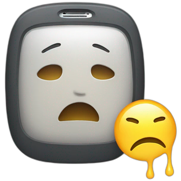 Smartphone cry emoji