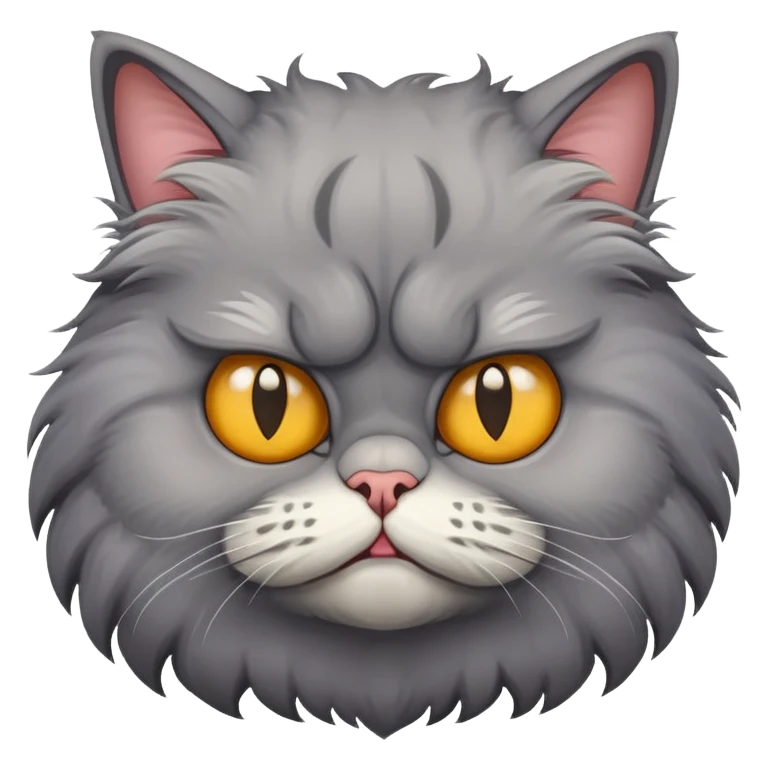 Ugly cat emoji