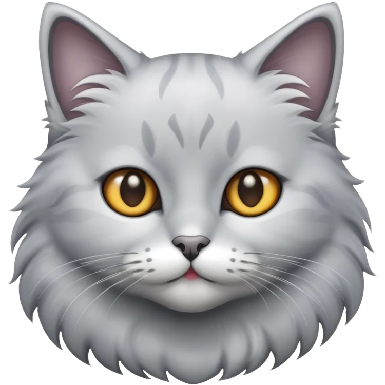  a silver-colored cat emoji