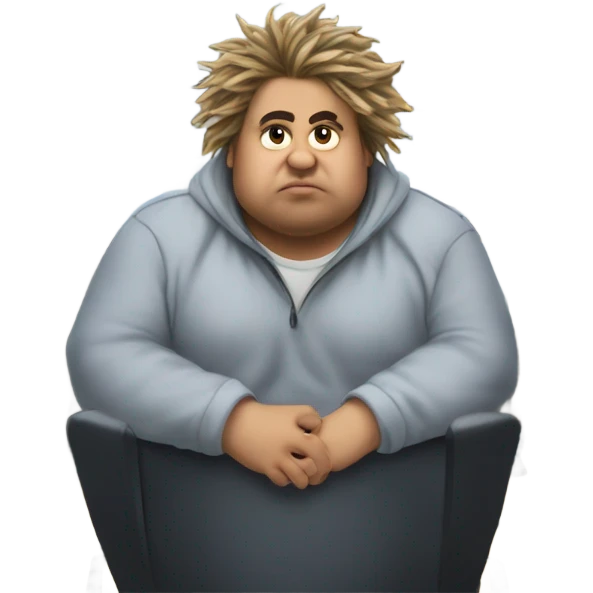 fat, ugly computer hacker  emoji
