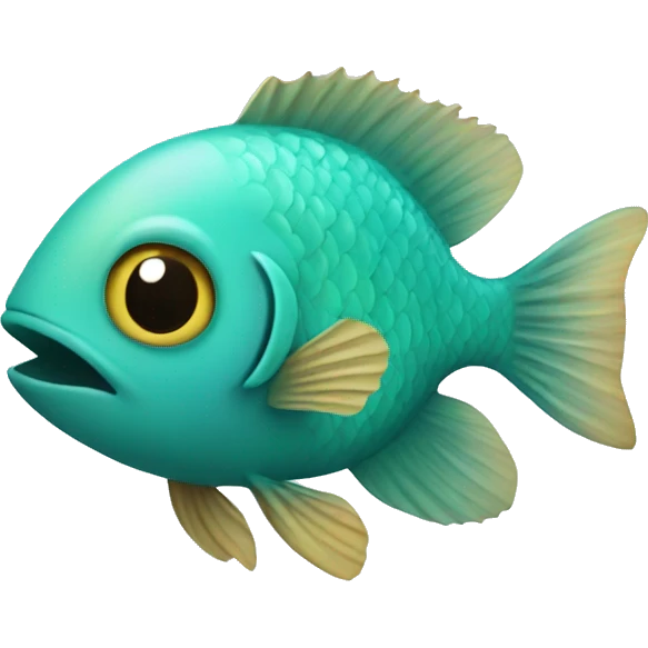 Turquoise fish emoji