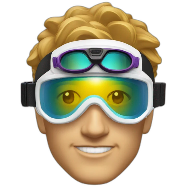 dettachable ski goggle lense emoji