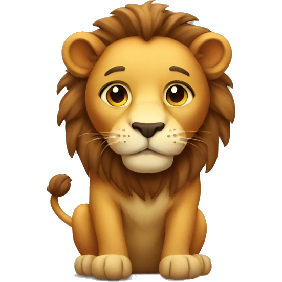 Sweet lion  emoji