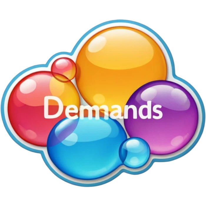 Create stickers with the words that demands attention, make them in a bubble-like shape, use any color palette that fits the best emoji