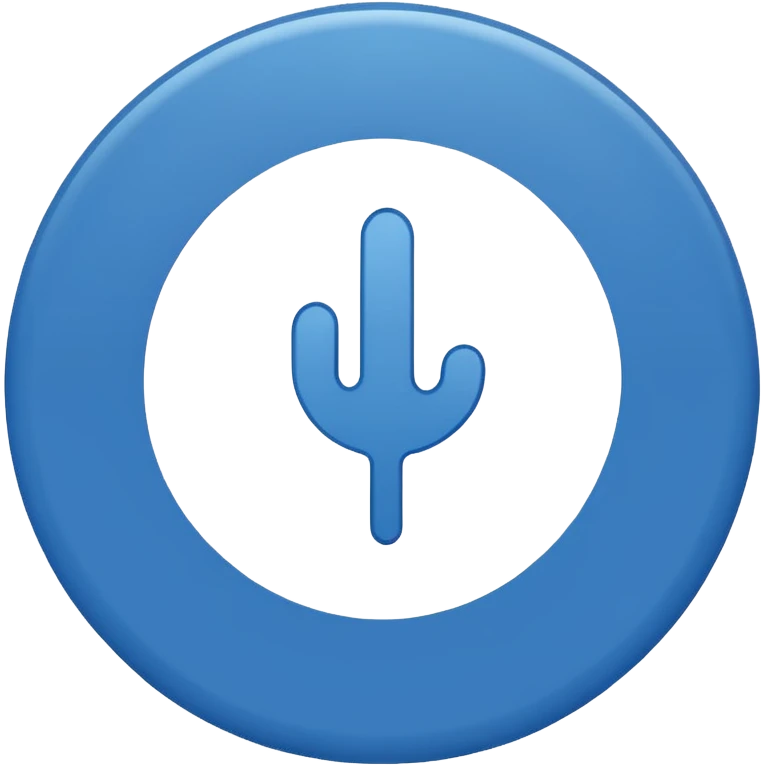 White tickmark inside a blue circle emoji