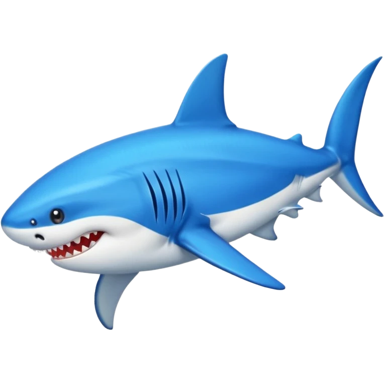 Tiburón con tenis azules emoji