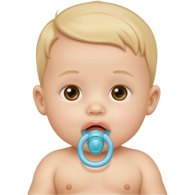 baby with pacifier in mouth emoji