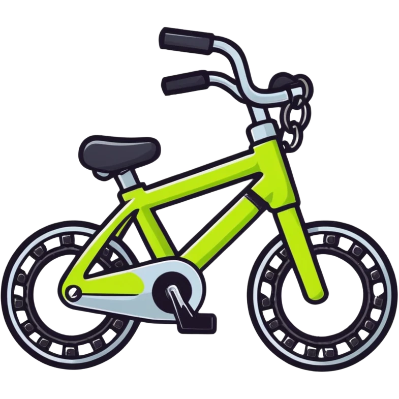 bike chain cartoonish sticker style emoji