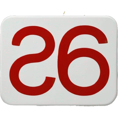 Red speed limit  emoji