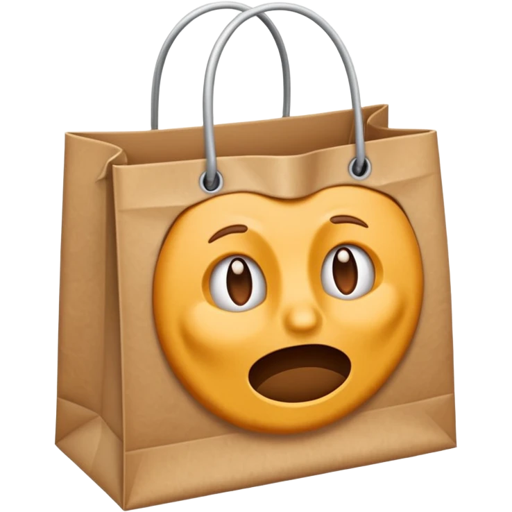shopping bag without a face emoji
