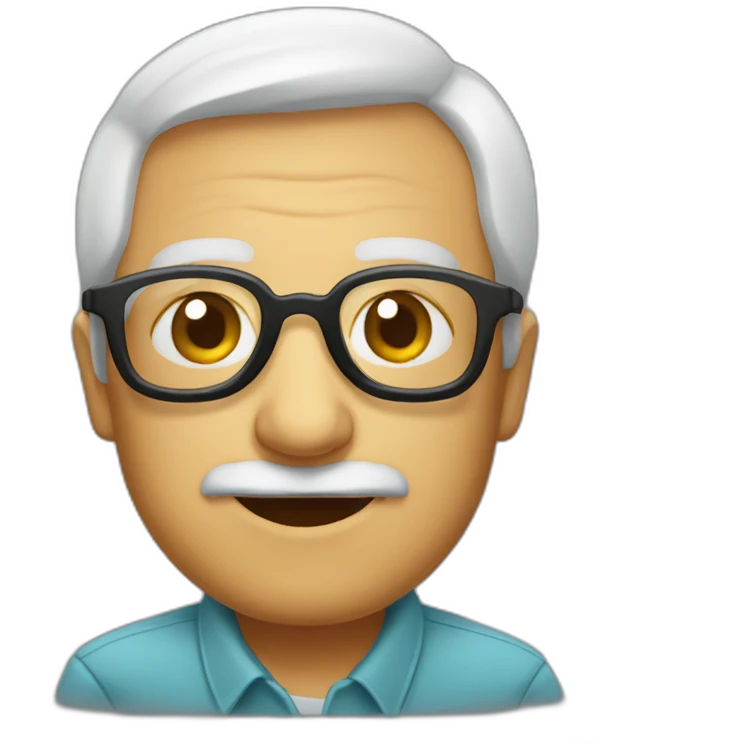 Anciano gafas emoji