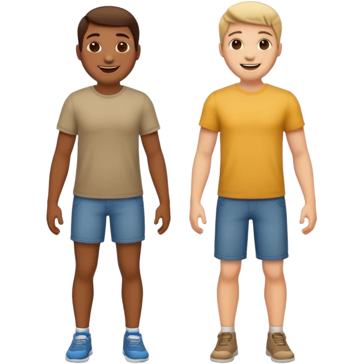 two friends, full body emoji
