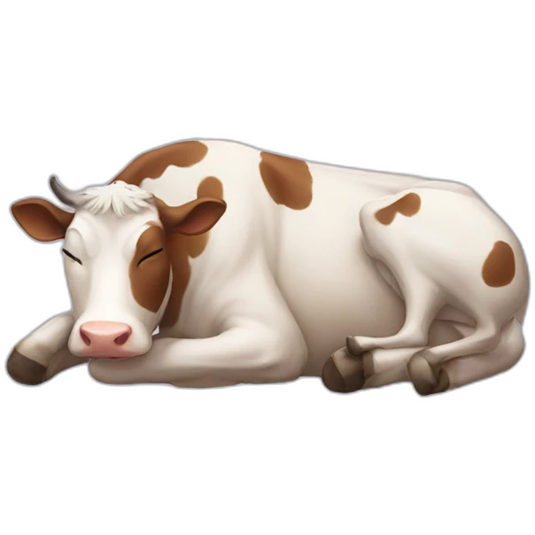 Sleeping cow emoji