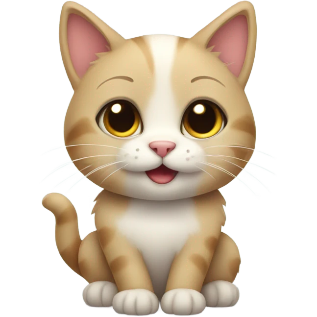 Cat with a heart emoji