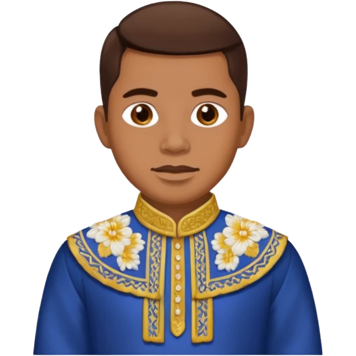 Men wearing barong Tagalog  emoji