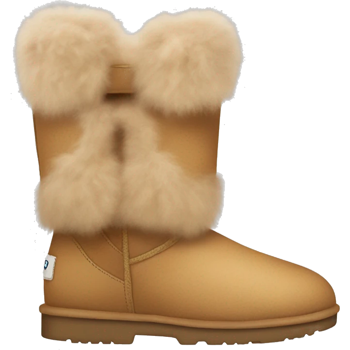 Fluffy camel coloured uggs emoji