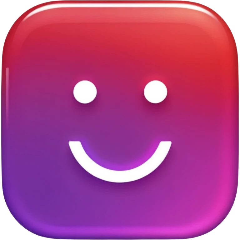 color gradient between red and purple glitter flash emoji