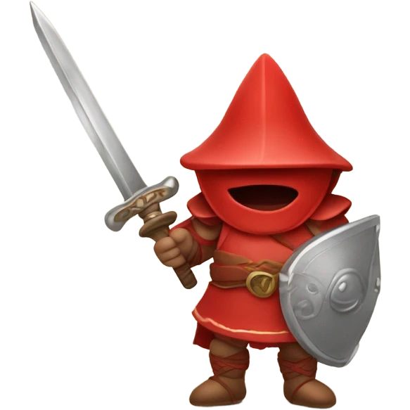 Red Revioli with weapon emoji