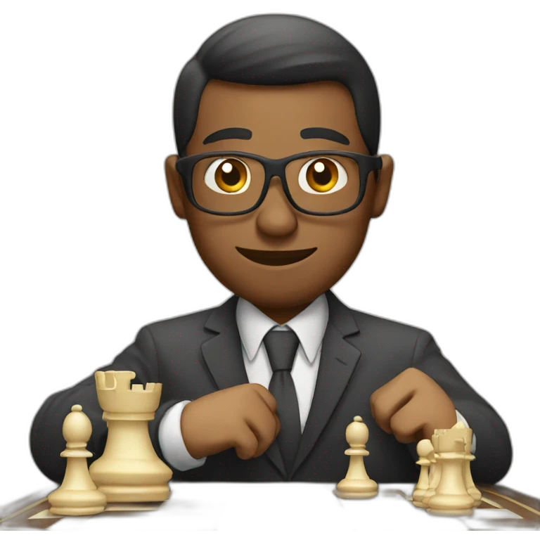 guy playing chess emoji
