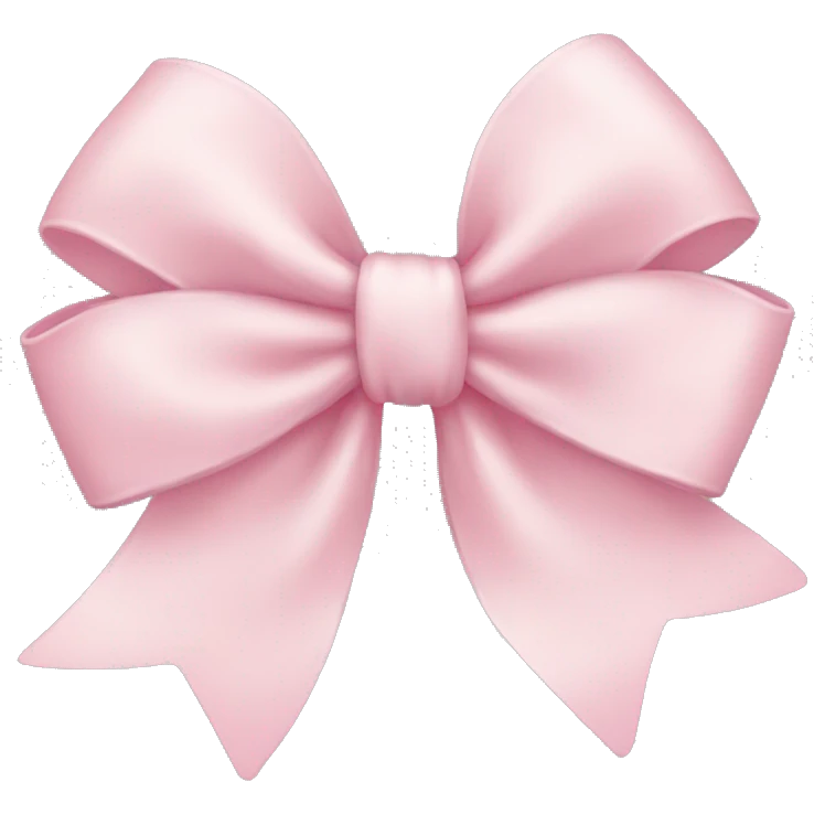 light pink bow emoji
