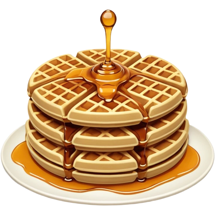 waffles with maple syrup emoji