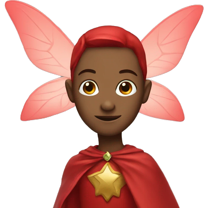 Fairy with a red cape emoji