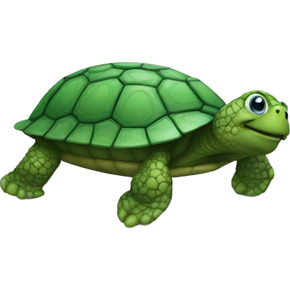 turtle using matrix computer emoji