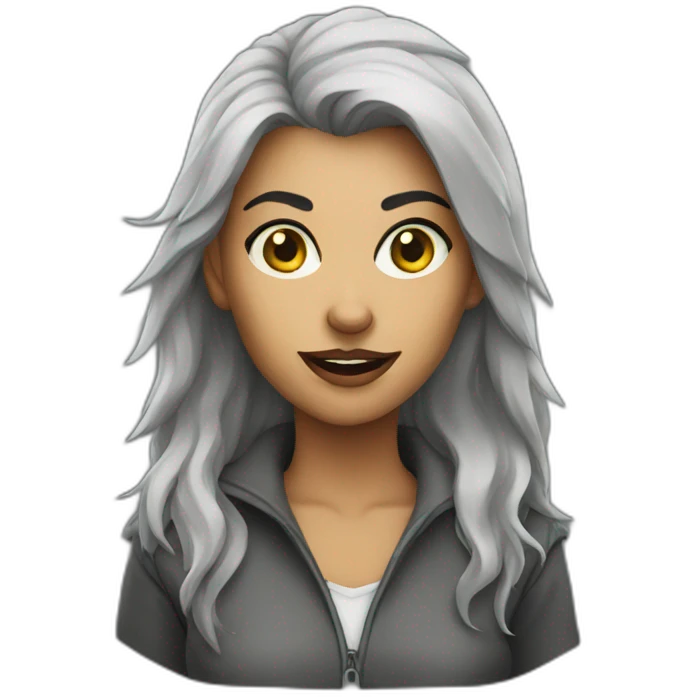 Female werewolf  emoji