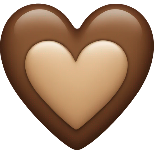 Brown heart emoji