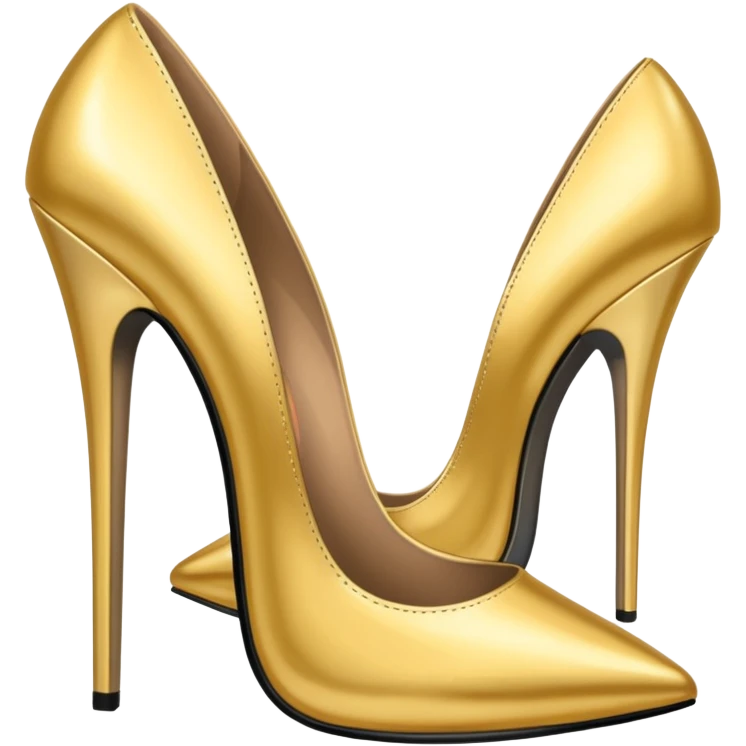 Gold party heels emoji