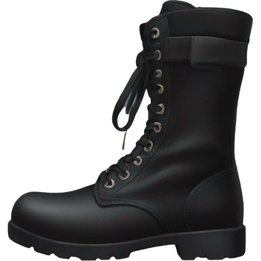 Black combat boots emoji