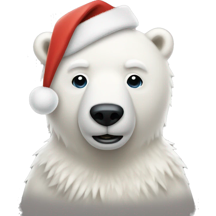 Christmas Polar bear  emoji
