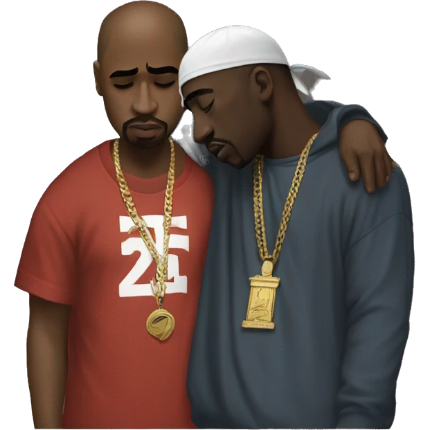 tupac bowing down to biggie emoji
