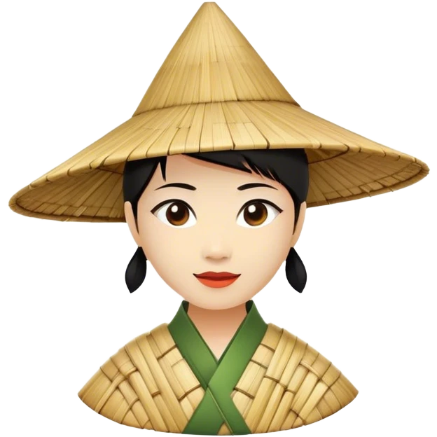​Cinematic Realistic Traditional Vietnamese Nón Lá, depicted as a delicately crafted conical hat made of bamboo and palm leaves with subtle texture and natural wear, evoking authentic cultural heritage, please show the hat only emoji