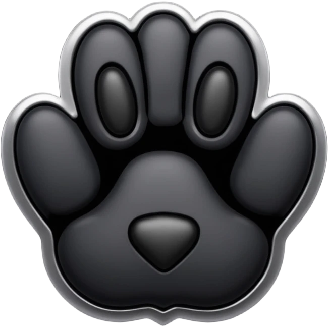 blcak paw emoji