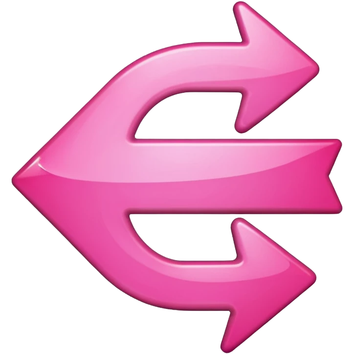 Pink reverse arrow  emoji