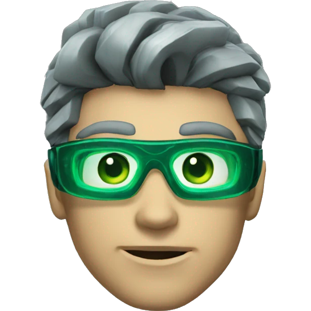Steel from Max Steel Green glasses emoji