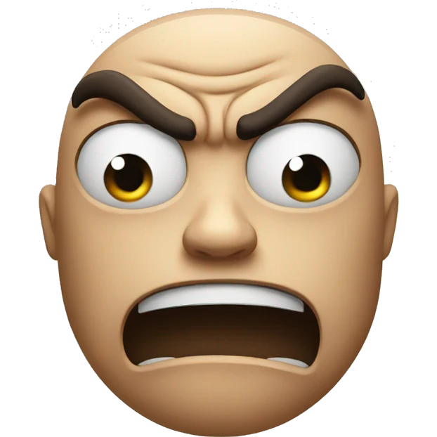 angry face emoji