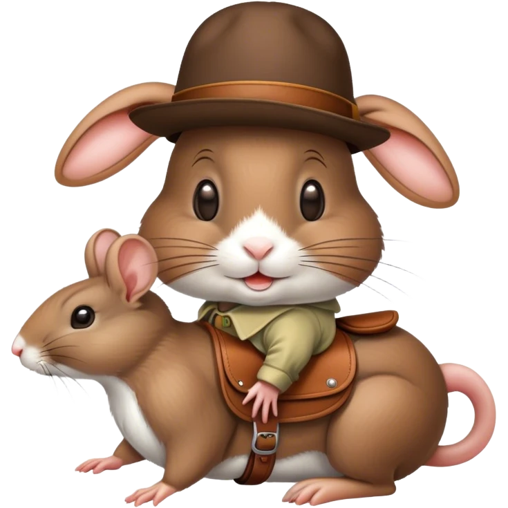 rabbit saddle mouse hat  emoji