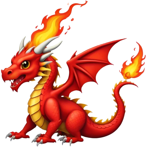Welsh dragon breathing fire  emoji