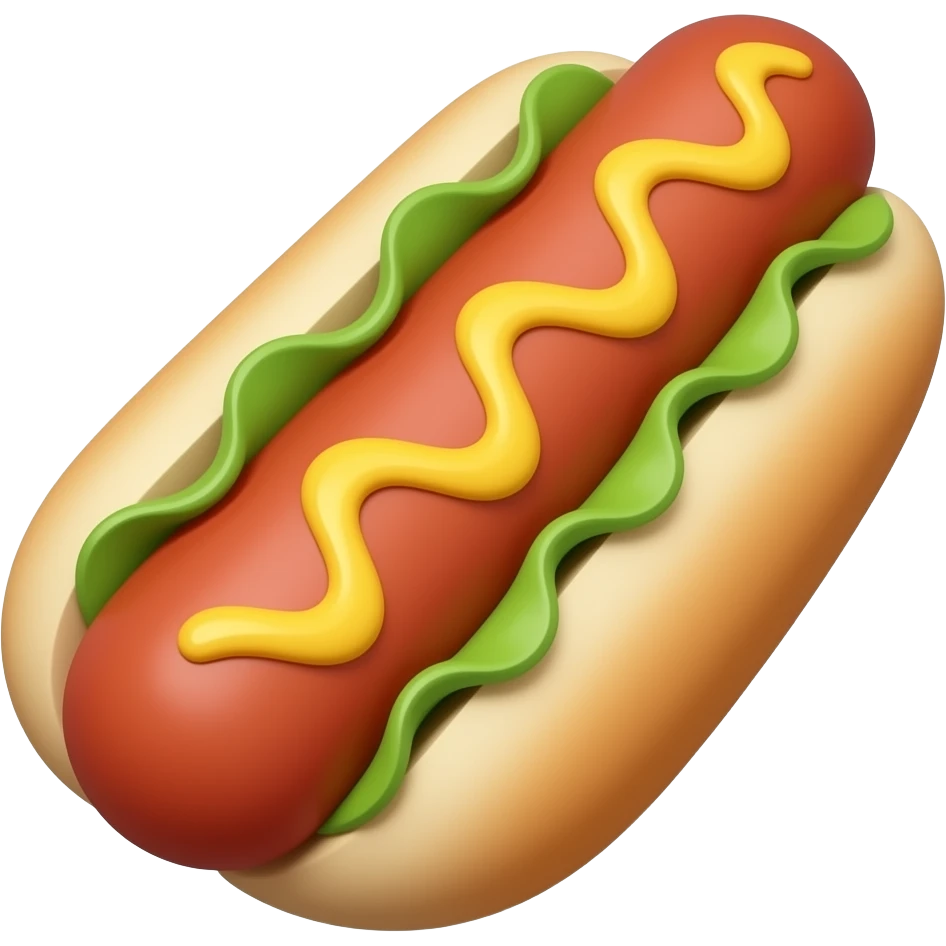 Hotdog with U-turn emoji