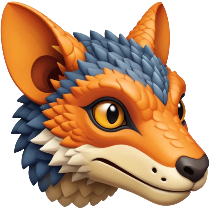 warm-colored Vernid-Trico-Fionbri-creature (full body) emoji