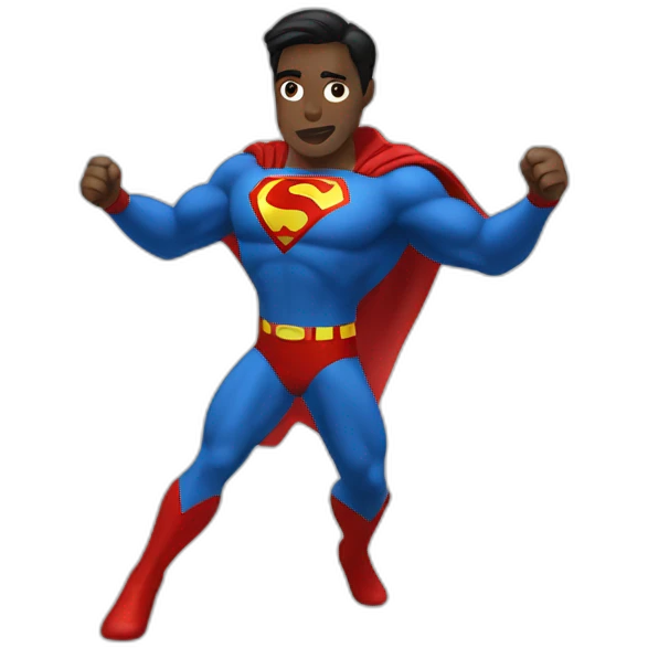 Super man qui dance emoji