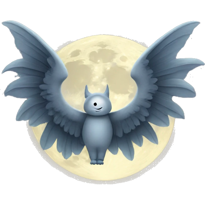 moon with wings  emoji