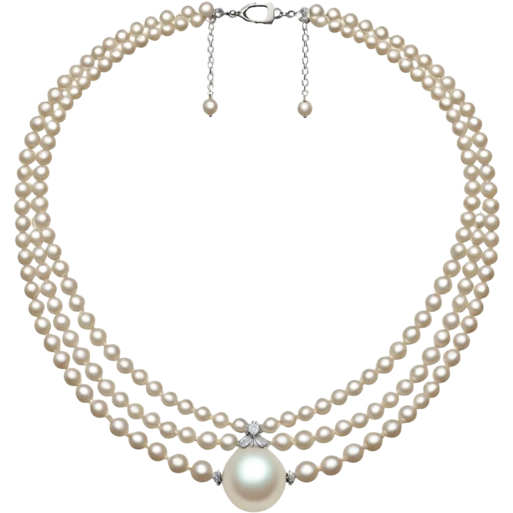 fancy pearl necklace emoji