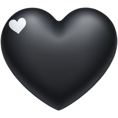 Black heart  emoji