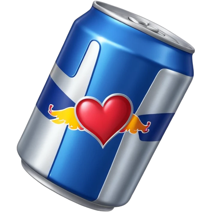 Red Bull can with heart eyes  emoji