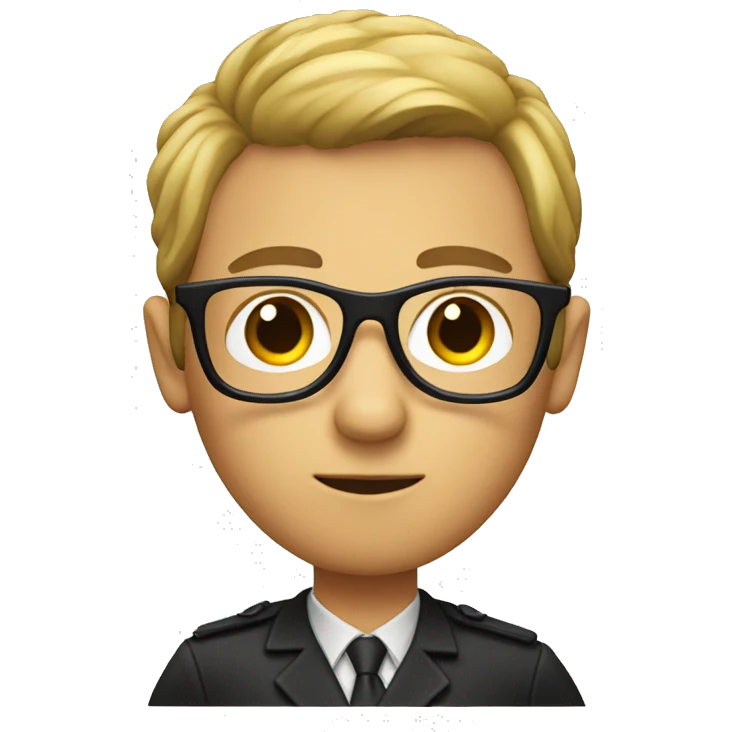 Investigator, wearing black glasses emoji
