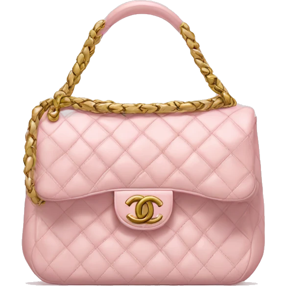 Chanel light pink bag emoji